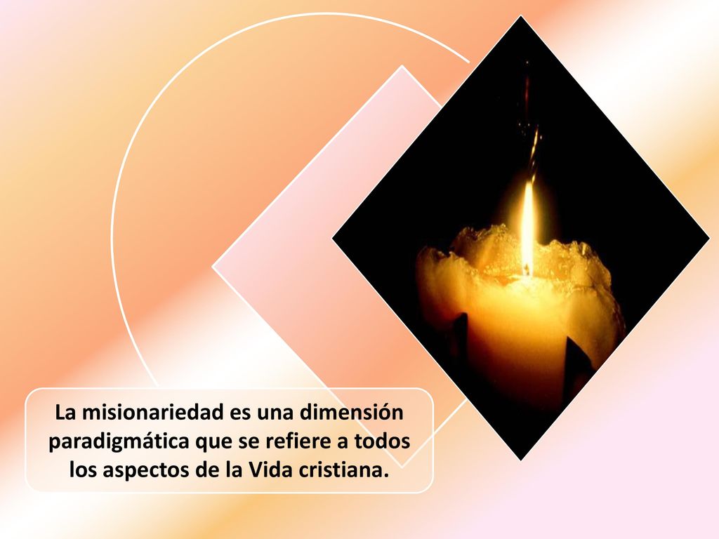 La misionariedad es una dimensión paradigmática que se refiere a todos los aspectos de la Vida cristiana.