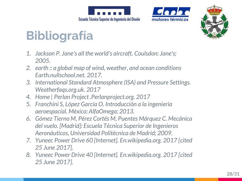 Bibliografía Jackson P. Jane s all the world s aircraft. Coulsdon: Jane s;