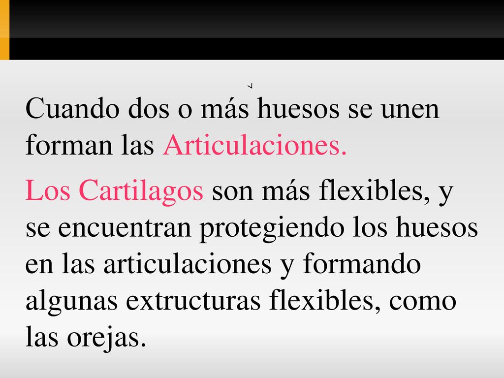 Cuando dos o más huesos se unen forman las Articulaciones.