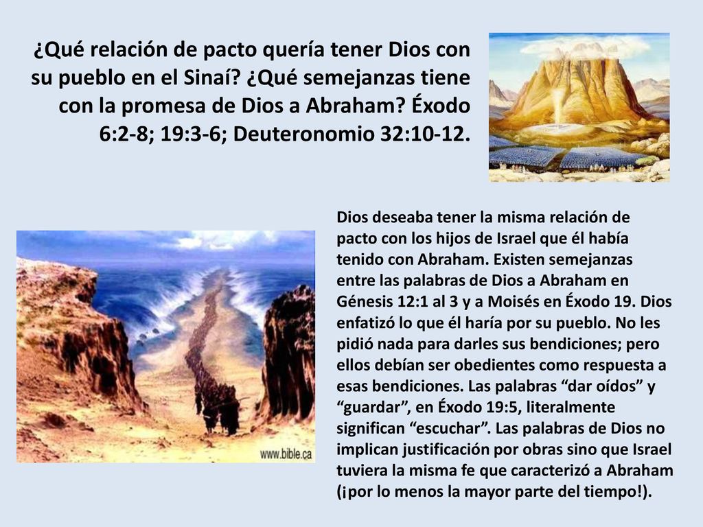 ¿Qué relación de pacto quería tener Dios con su pueblo en el Sinaí
