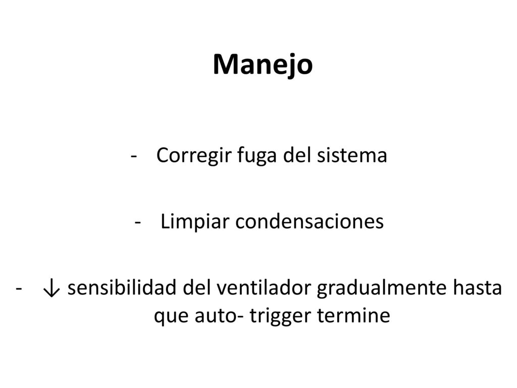 Manejo Corregir fuga del sistema Limpiar condensaciones