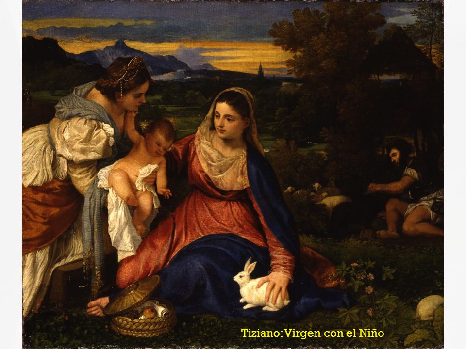 Tiziano: Virgen con el Niño