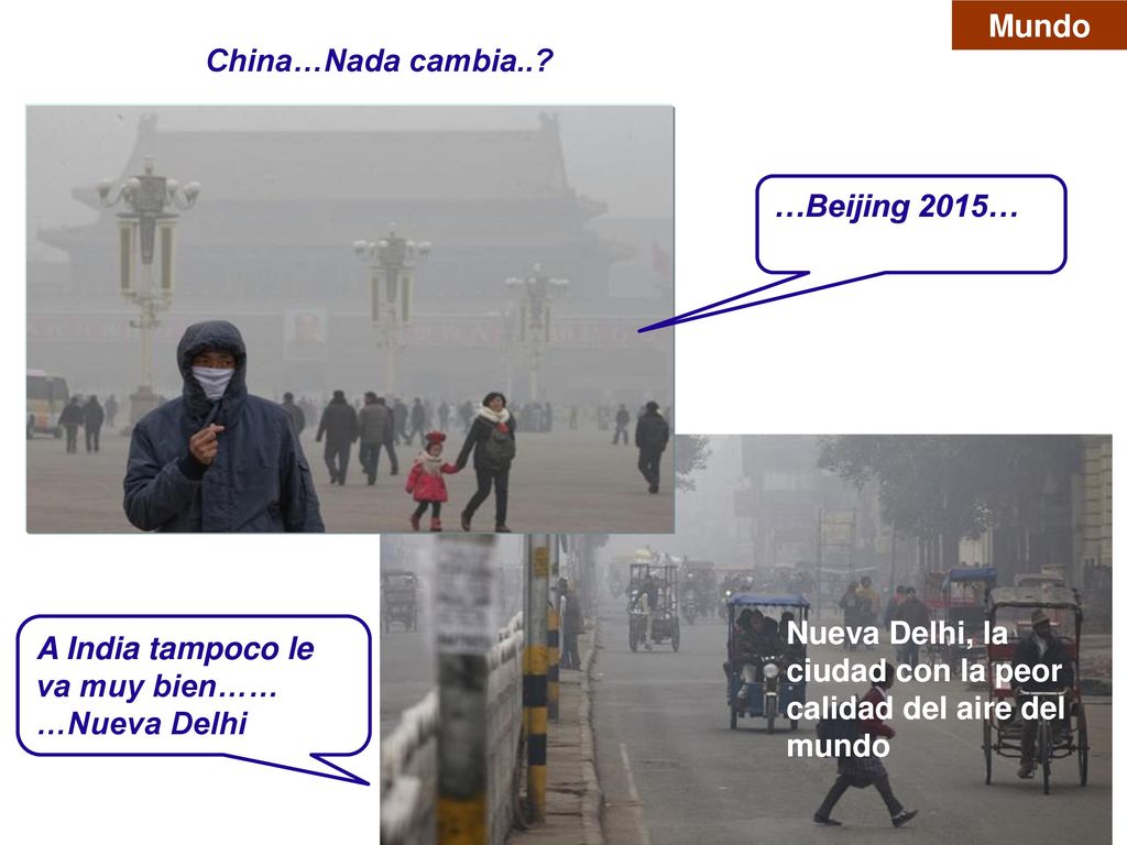Mundo China…Nada cambia.. …Beijing 2015… Nueva Delhi, la ciudad con la peor calidad del aire del mundo.