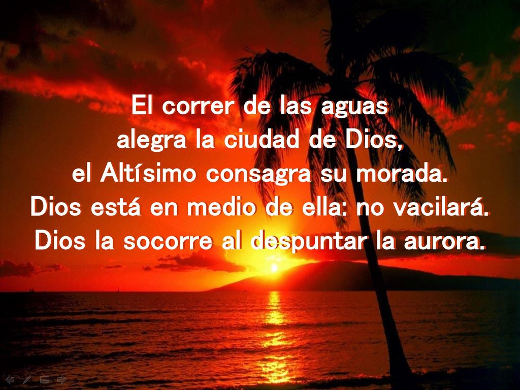 alegra la ciudad de Dios, el Altísimo consagra su morada.