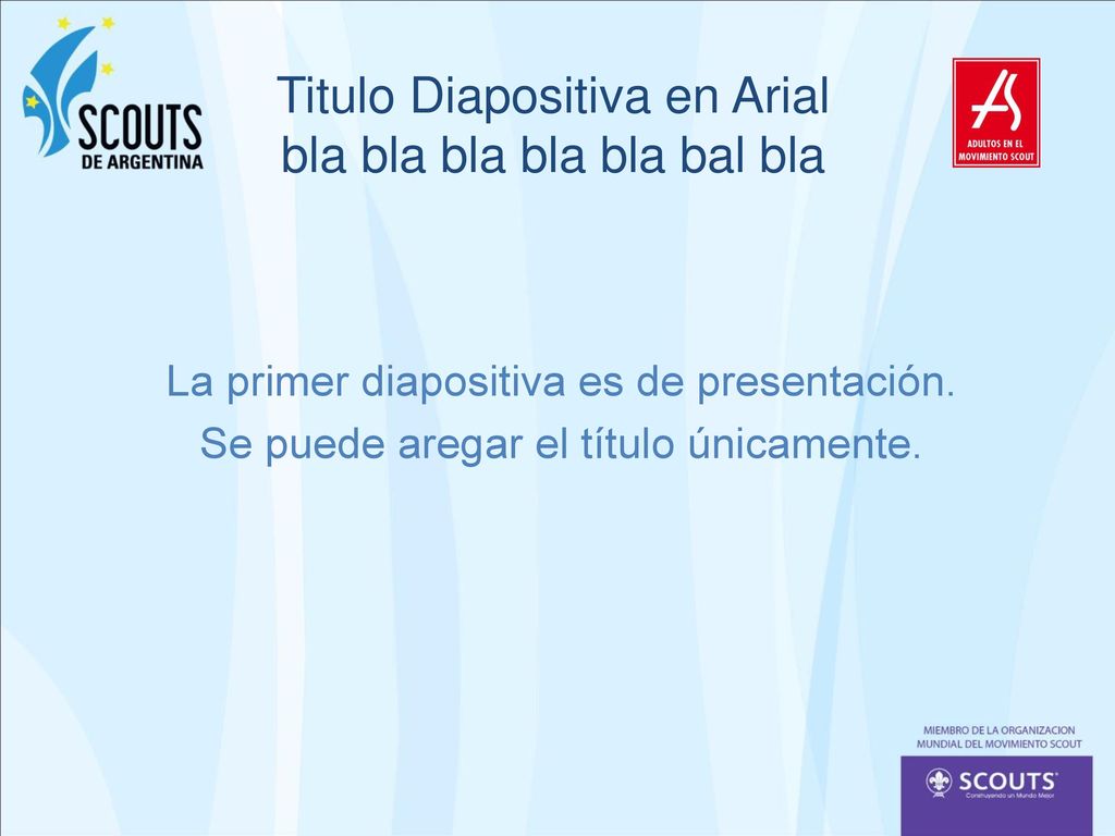 Titulo Diapositiva en Arial bla bla bla bla bla bal bla