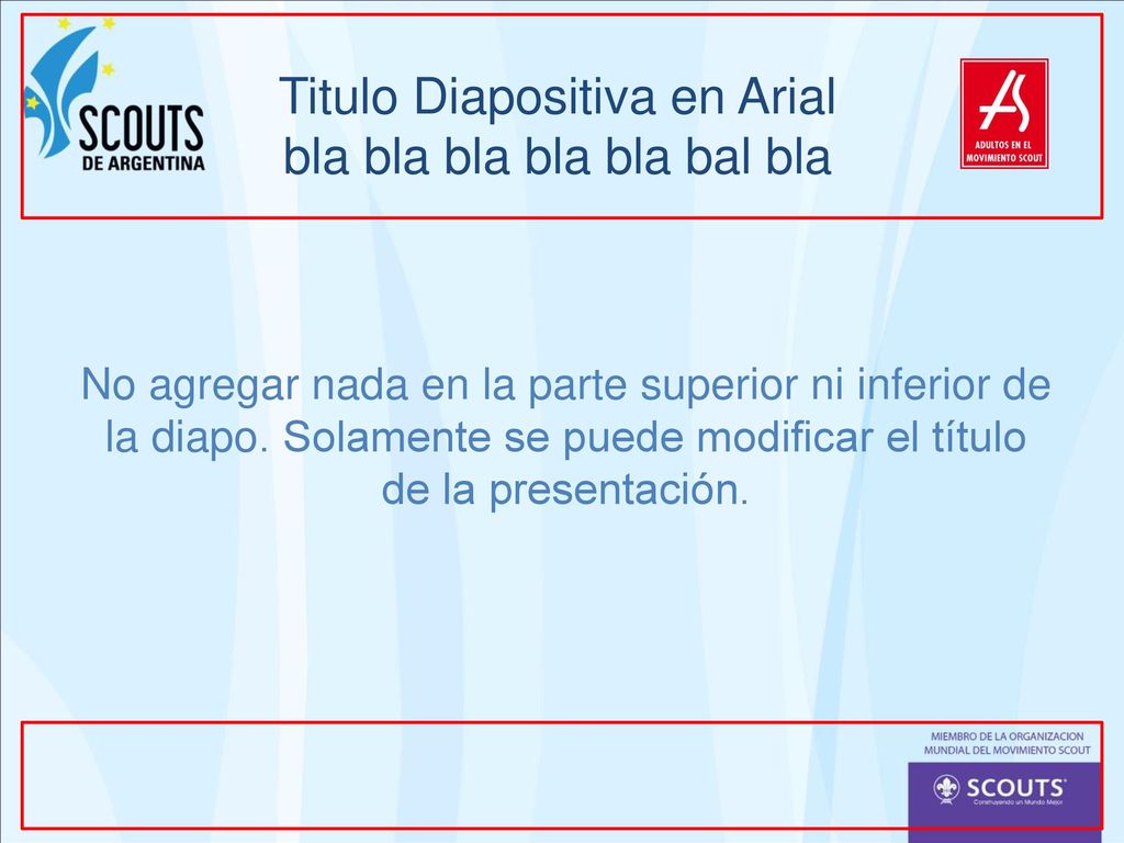 Titulo Diapositiva en Arial bla bla bla bla bla bal bla