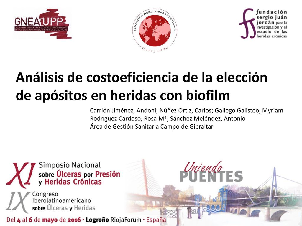 Análisis de costoeficiencia de la elección de apósitos en heridas con biofilm