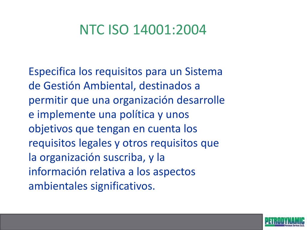 NTC ISO 14001:2004