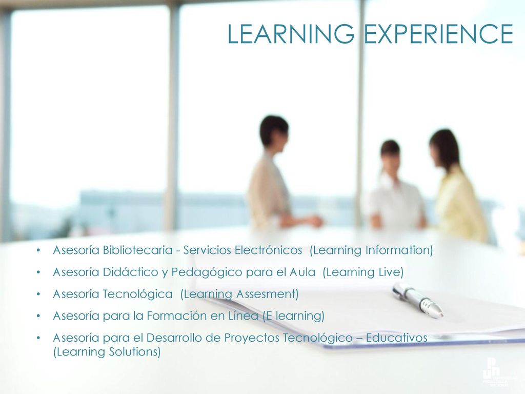 LEARNING EXPERIENCE Asesoría Bibliotecaria - Servicios Electrónicos (Learning Information)