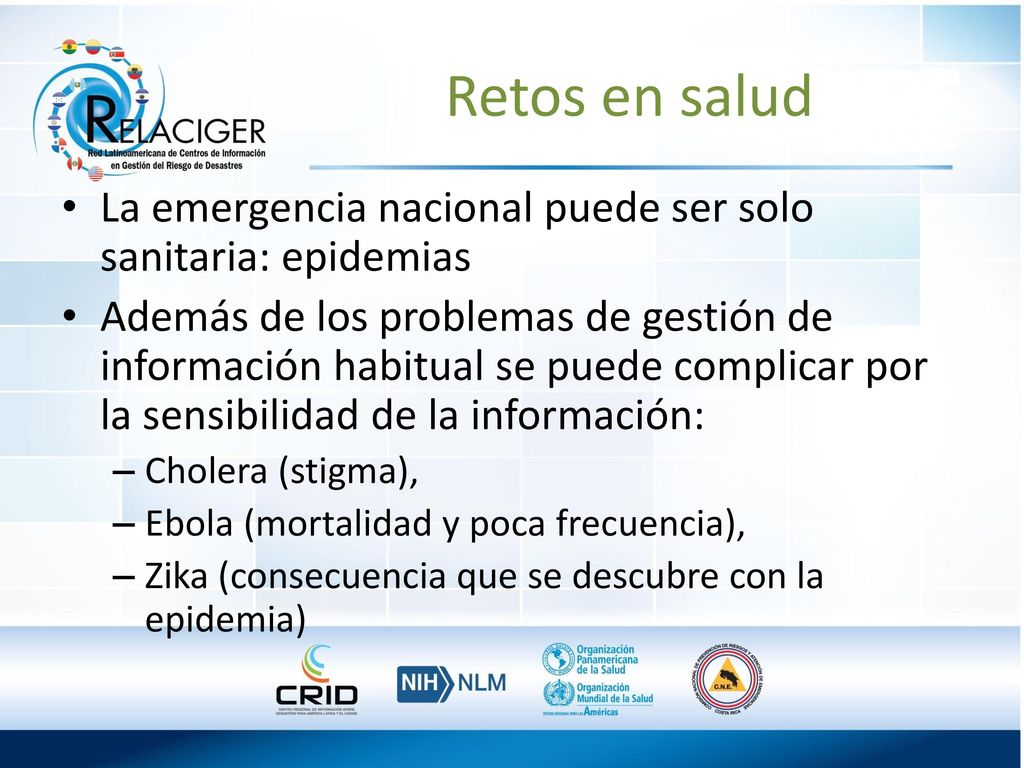 Retos en salud La emergencia nacional puede ser solo sanitaria: epidemias.