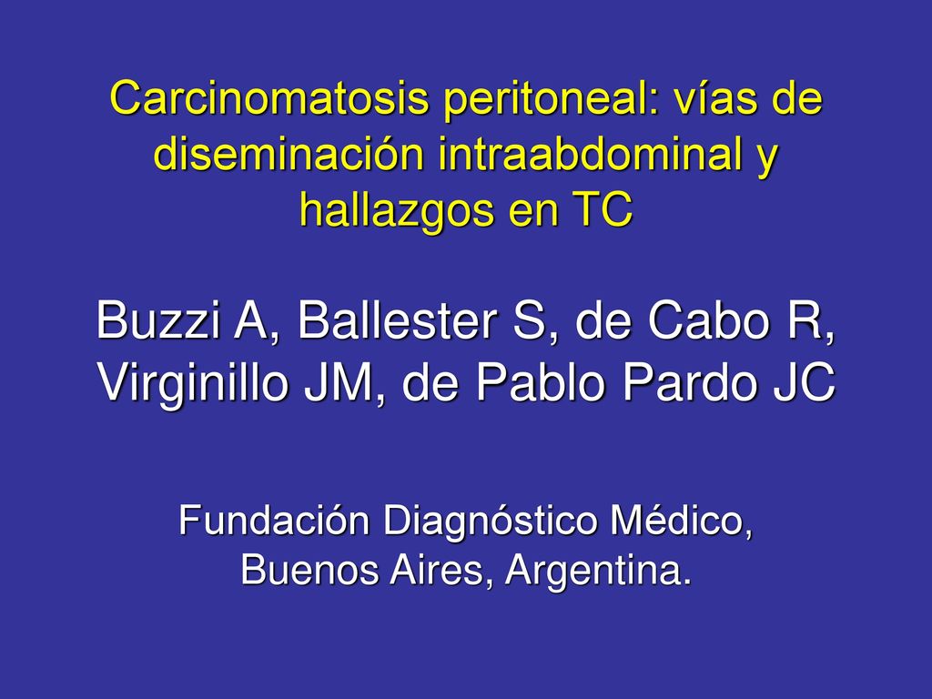 Buzzi A, Ballester S, de Cabo R, Virginillo JM, de Pablo Pardo JC