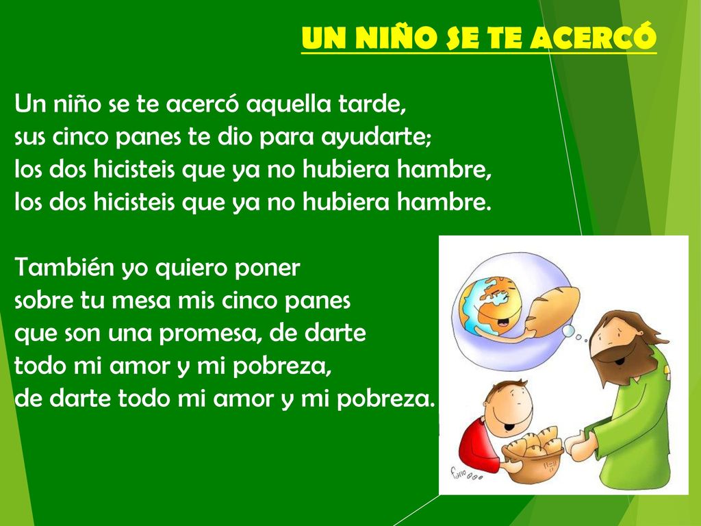 UN NIÑO SE TE ACERCÓ Un niño se te acercó aquella tarde,