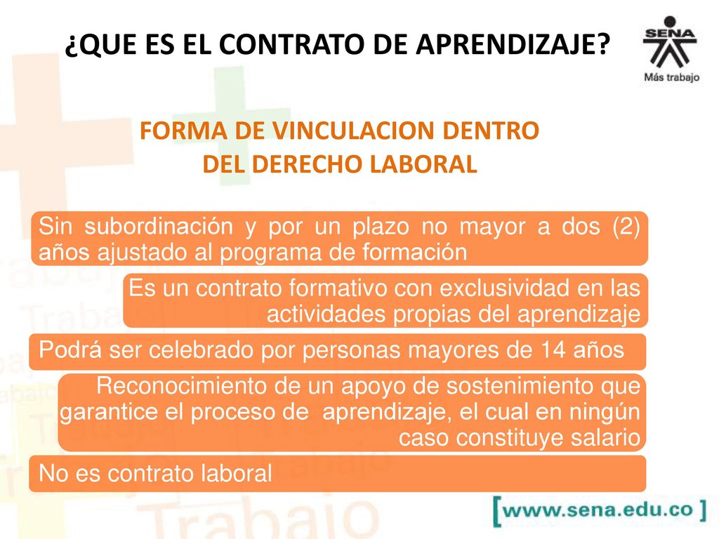 ¿QUE ES EL CONTRATO DE APRENDIZAJE FORMA DE VINCULACION DENTRO