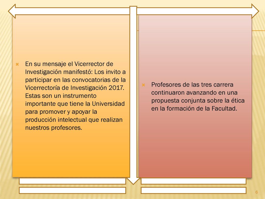 En su mensaje el Vicerrector de Investigación manifestó: Los invito a participar en las convocatorias de la Vicerrectoría de Investigación Estas son un instrumento importante que tiene la Universidad para promover y apoyar la producción intelectual que realizan nuestros profesores.