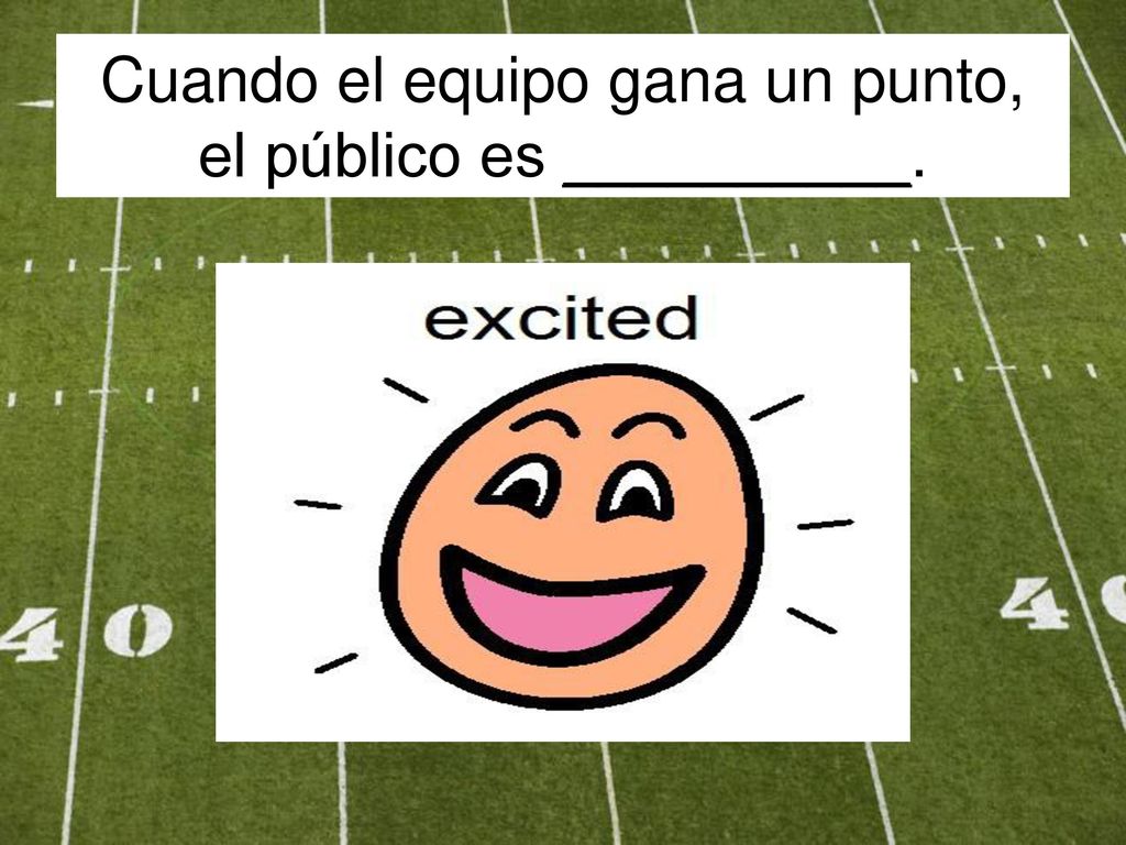 Cuando el equipo gana un punto, el público es __________.