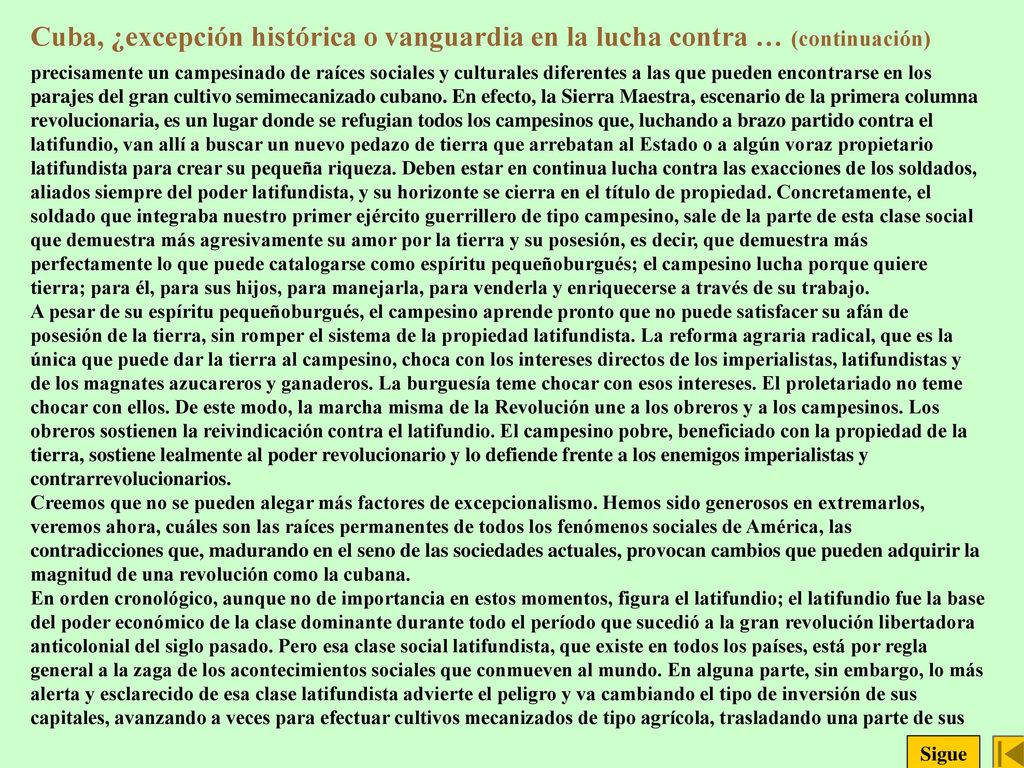Cuba, ¿excepción histórica o vanguardia en la lucha contra … (continuación)