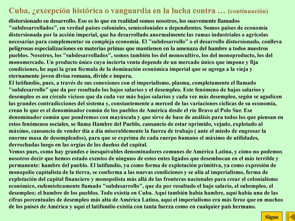 Cuba, ¿excepción histórica o vanguardia en la lucha contra … (continuación)