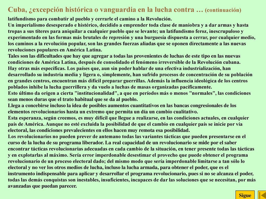 Cuba, ¿excepción histórica o vanguardia en la lucha contra … (continuación)