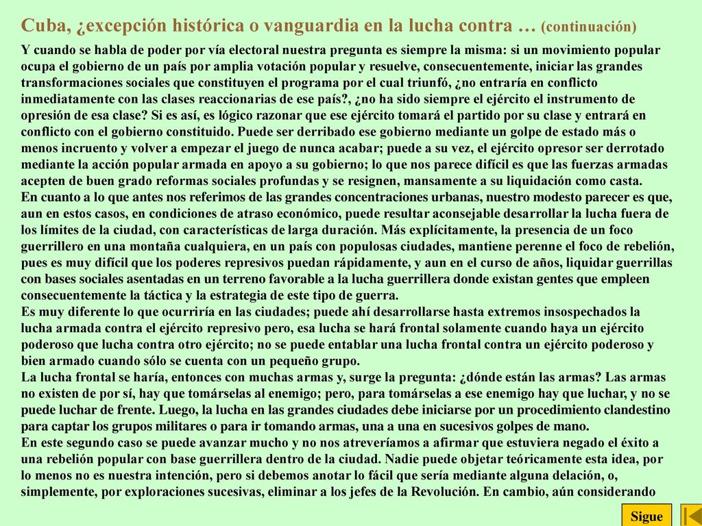 Cuba, ¿excepción histórica o vanguardia en la lucha contra … (continuación)