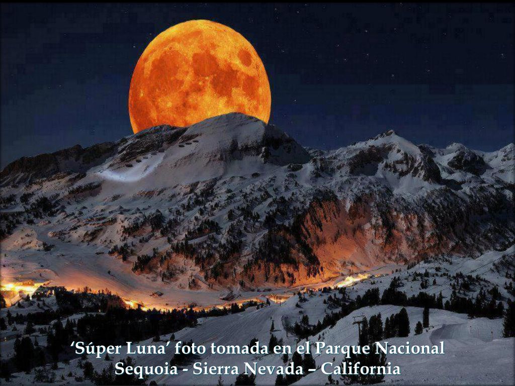 Super Moon rising above Sierra Nevada Sequoia National Park California