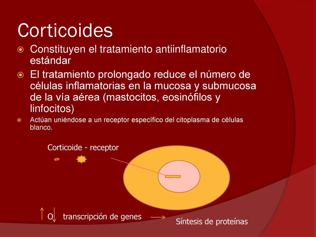 Corticoides Constituyen el tratamiento antiinflamatorio estándar