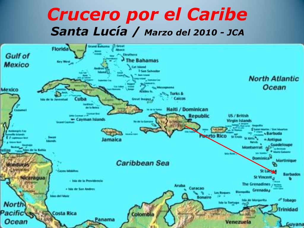 Crucero por el Caribe Santa Lucía / Marzo del JCA