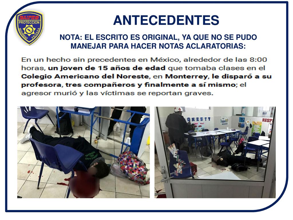 ANTECEDENTES NOTA: EL ESCRITO ES ORIGINAL, YA QUE NO SE PUDO MANEJAR PARA HACER NOTAS ACLARATORIAS: