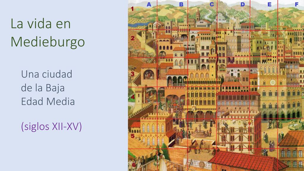 La vida en Medieburgo Una ciudad de la Baja Edad Media (siglos XII-XV)