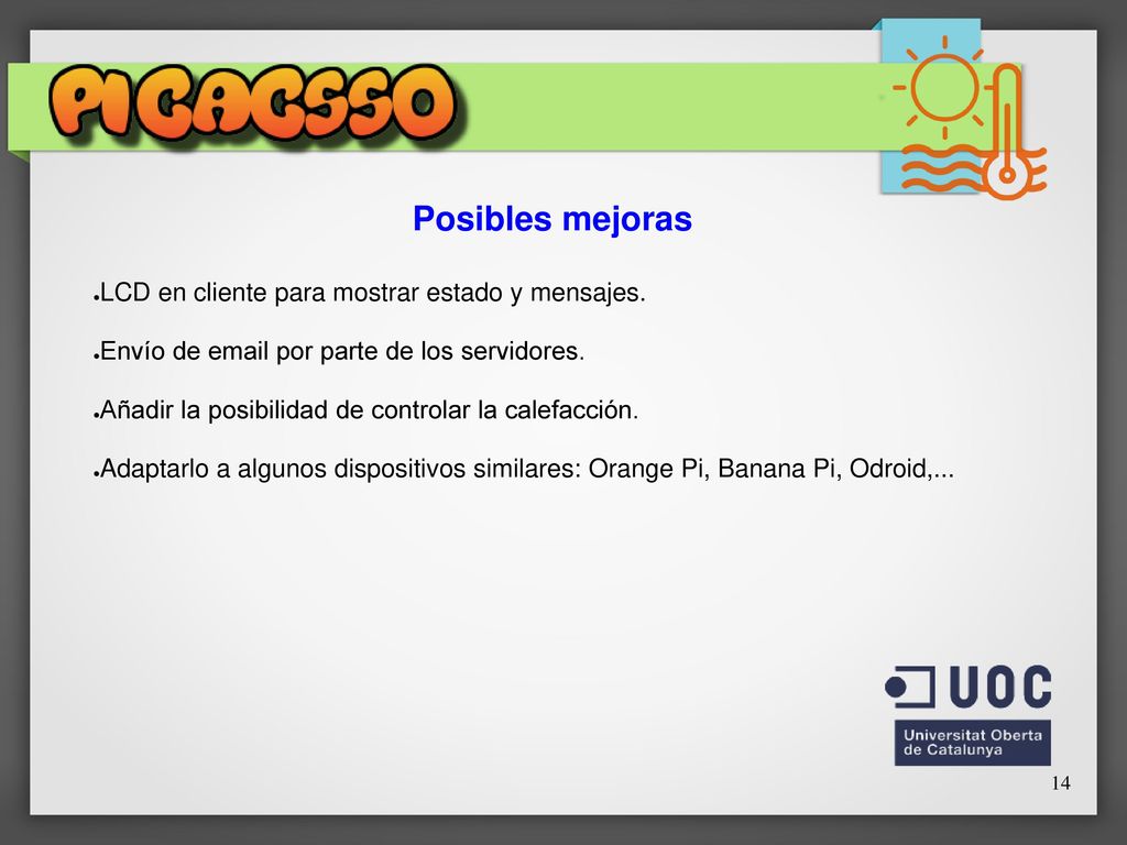 Posibles mejoras LCD en cliente para mostrar estado y mensajes.