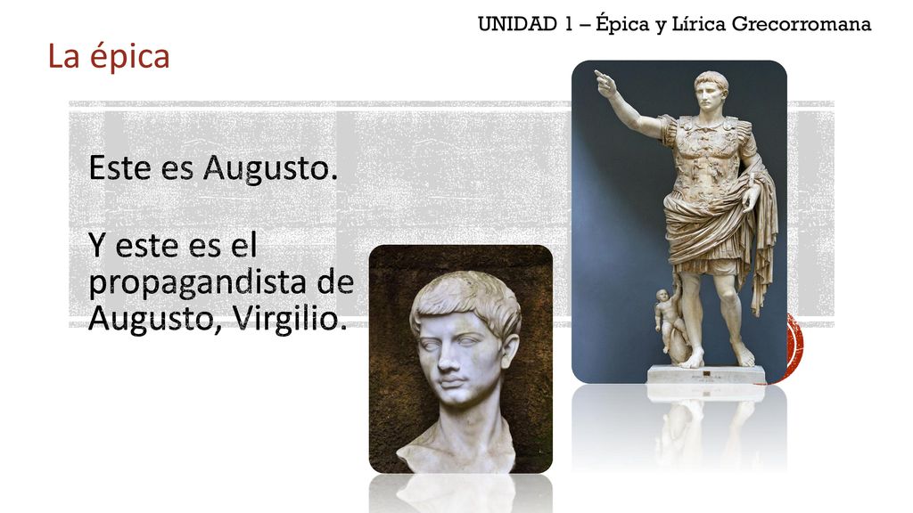 UNIDAD 1 – Épica y Lírica Grecorromana