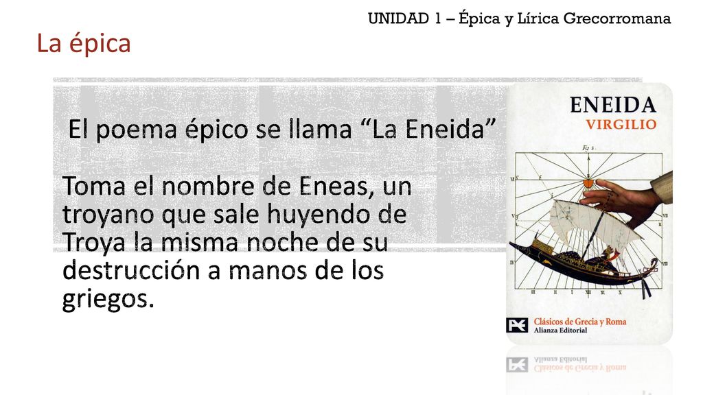 UNIDAD 1 – Épica y Lírica Grecorromana