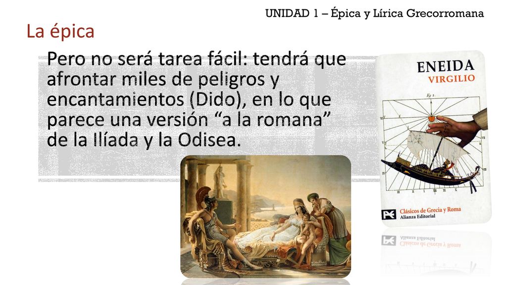 UNIDAD 1 – Épica y Lírica Grecorromana