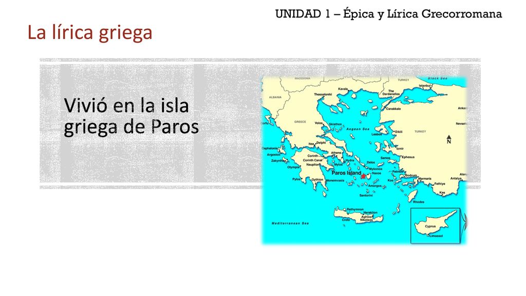 UNIDAD 1 – Épica y Lírica Grecorromana