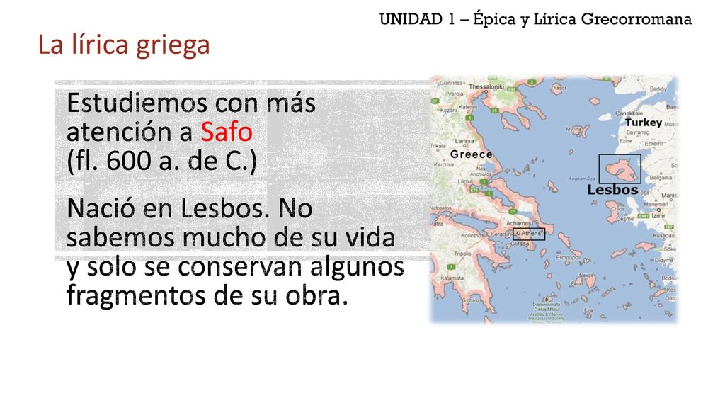 UNIDAD 1 – Épica y Lírica Grecorromana