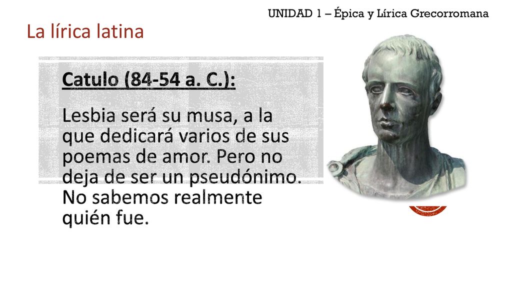 UNIDAD 1 – Épica y Lírica Grecorromana