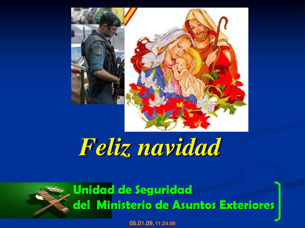 Feliz navidad Unidad de Seguridad del Ministerio de Asuntos Exteriores