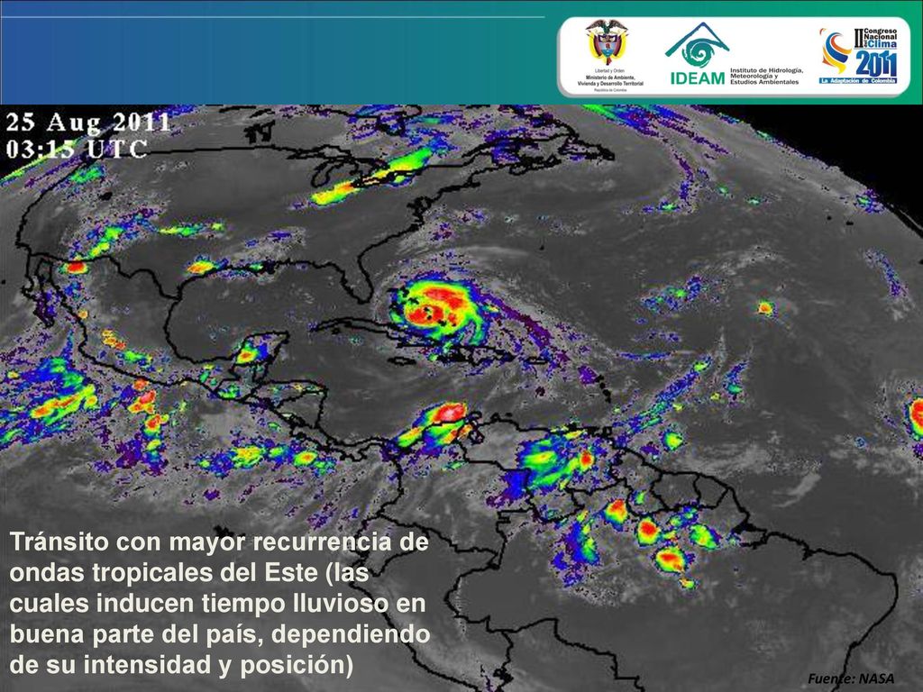 Evolución semanal de las anomalías de la Temperatura superficial del mar en el Océano Atlántico