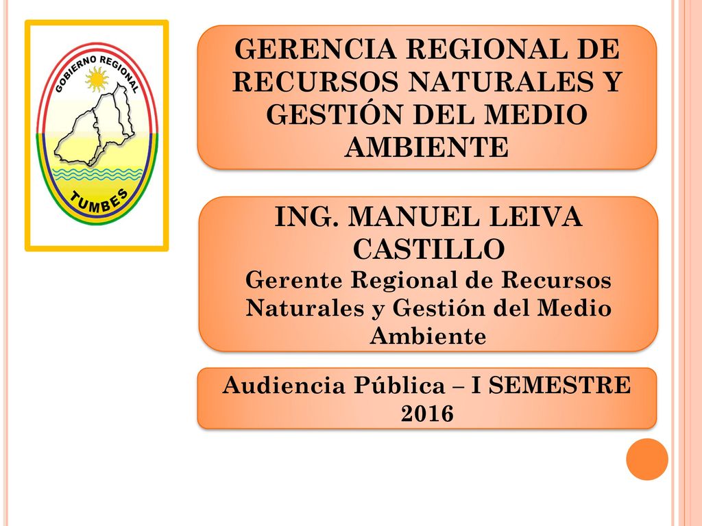 GERENCIA REGIONAL DE RECURSOS NATURALES Y GESTIÓN DEL MEDIO AMBIENTE