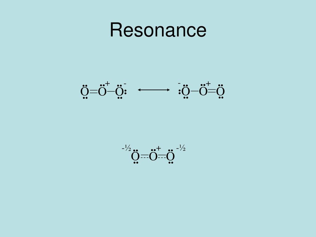 Resonance O O O O O O O ½ •• •• •• •• •• •• •• •• •• •• ••