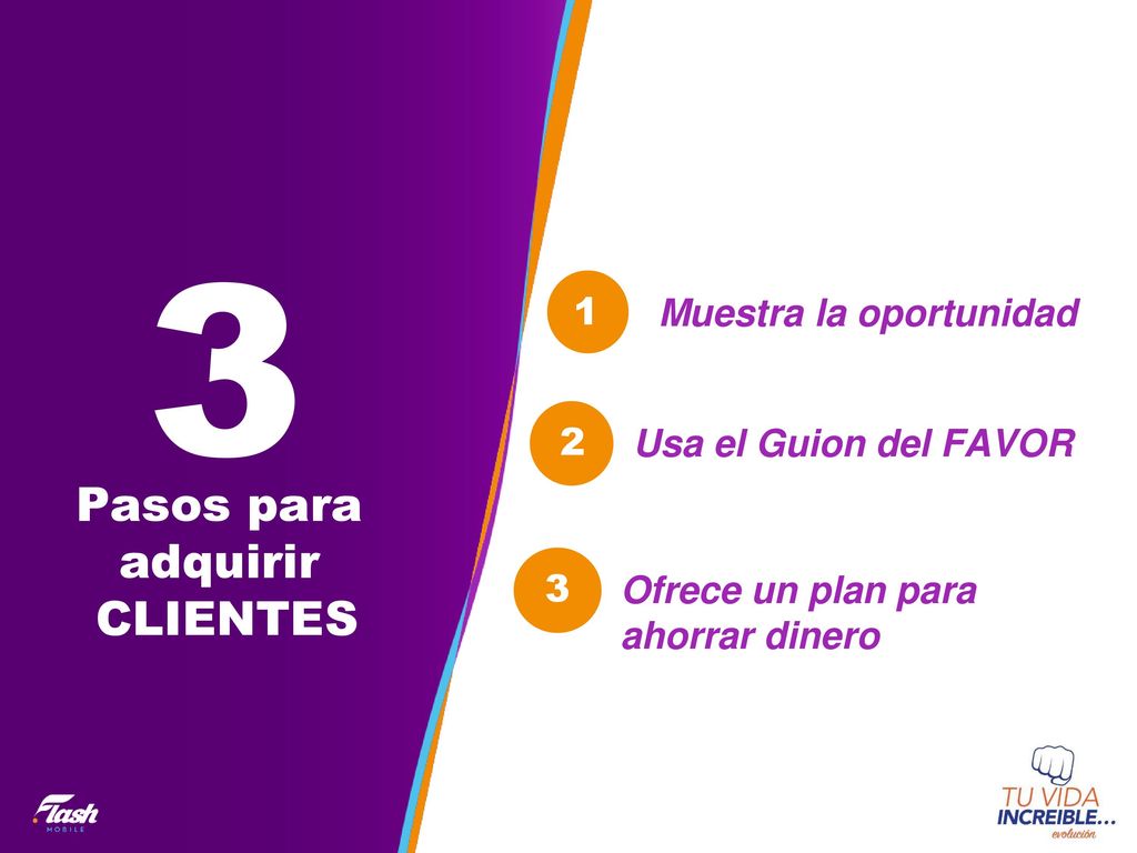 3 Pasos para adquirir CLIENTES Muestra la oportunidad 1
