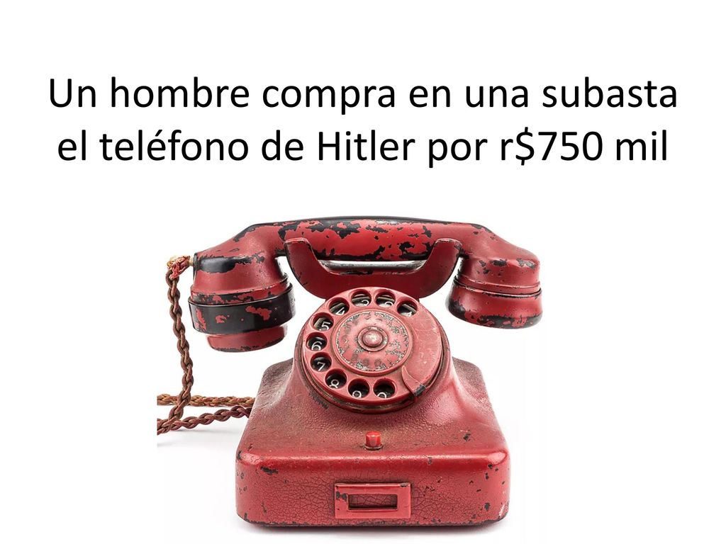 Un hombre compra en una subasta el teléfono de Hitler por r$750 mil
