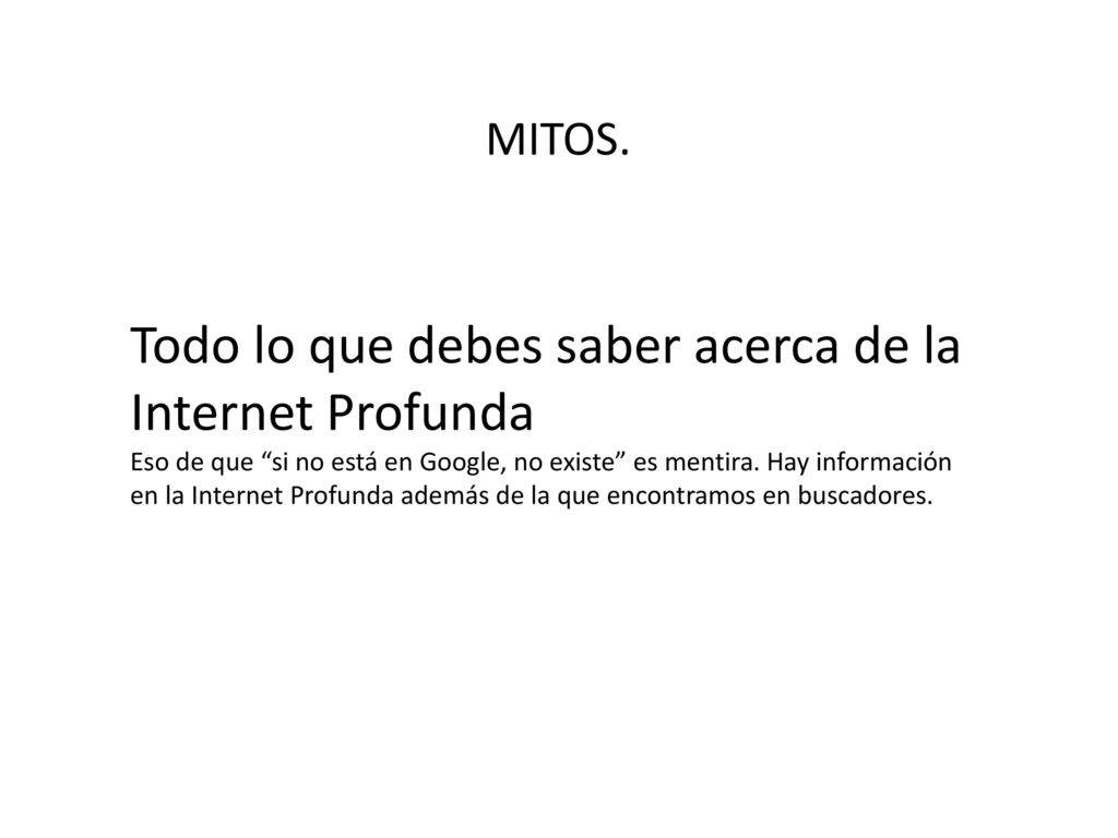 Todo lo que debes saber acerca de la Internet Profunda