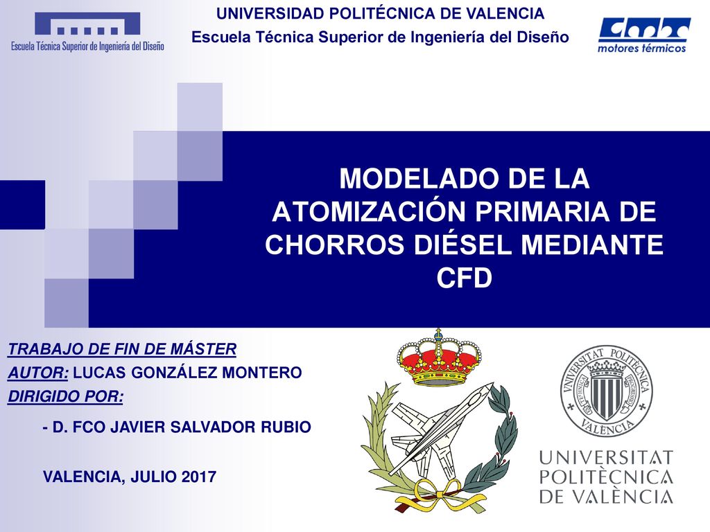 MODELADO DE LA ATOMIZACIÓN PRIMARIA DE CHORROS DIÉSEL MEDIANTE CFD