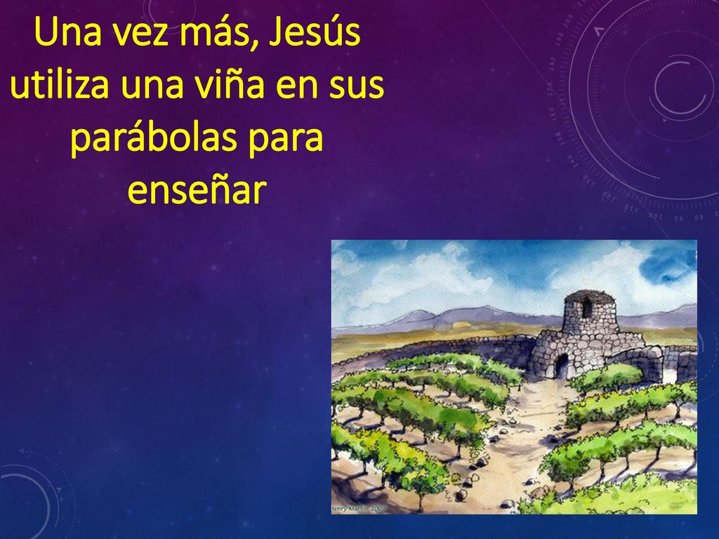 Una vez más, Jesús utiliza una viña en sus parábolas para enseñar