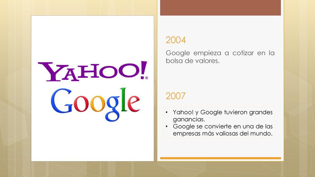 Google empieza a cotizar en la bolsa de valores.
