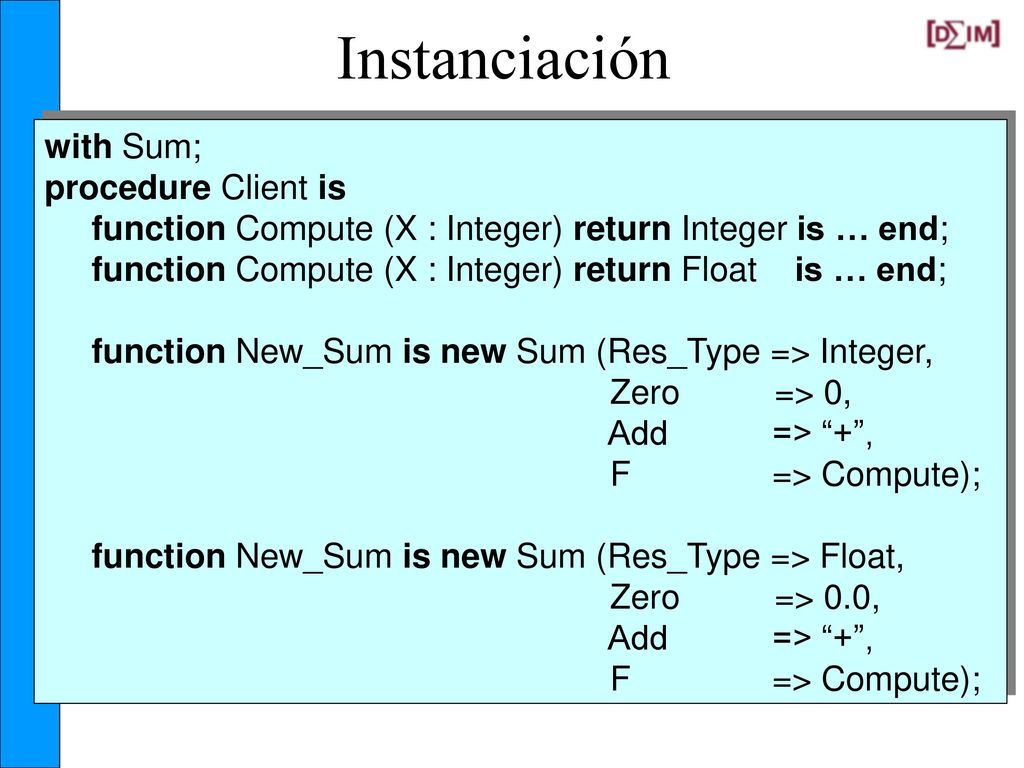 Spec ... generic type Res_Type is private; Zero : in Res_Type;