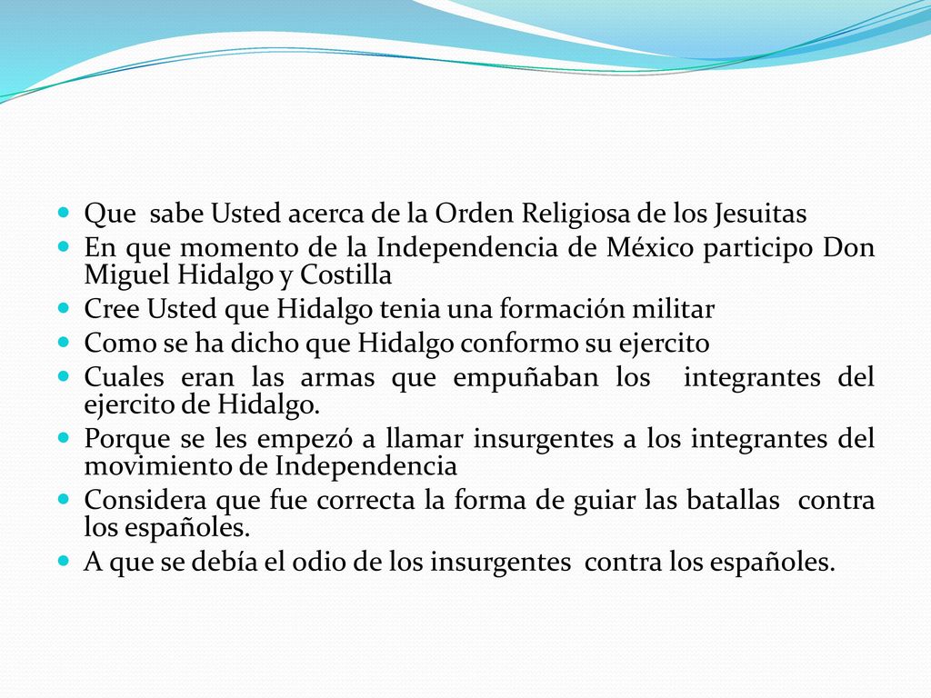 Que sabe Usted acerca de la Orden Religiosa de los Jesuitas