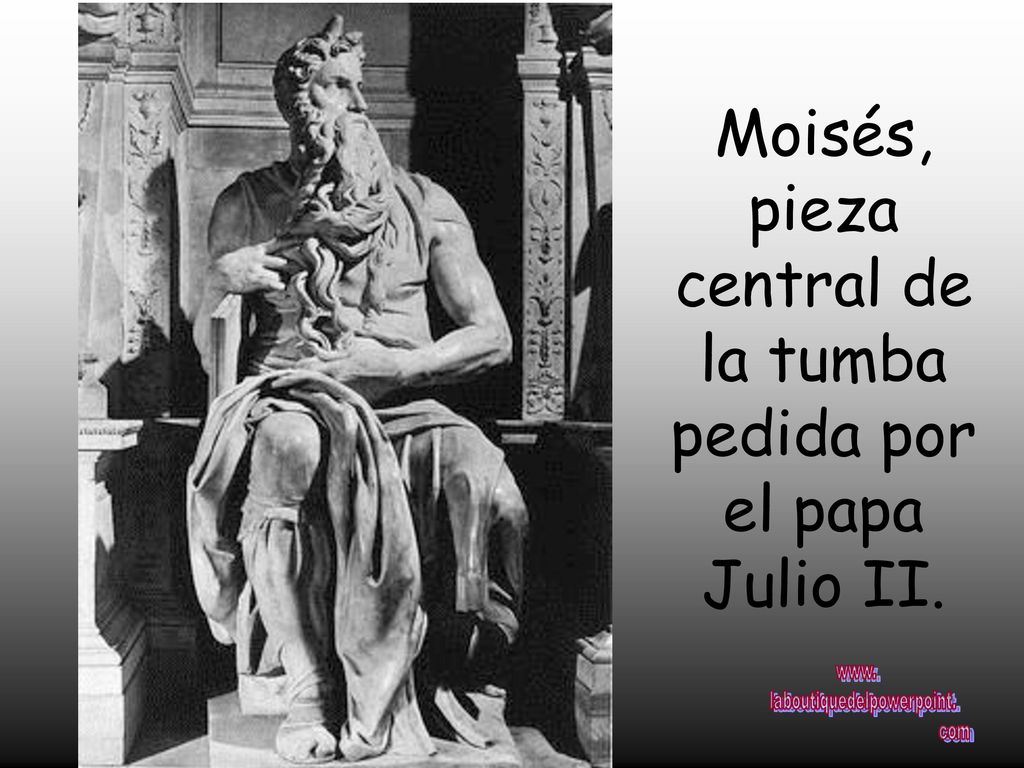 Moisés, pieza central de la tumba pedida por el papa Julio II.