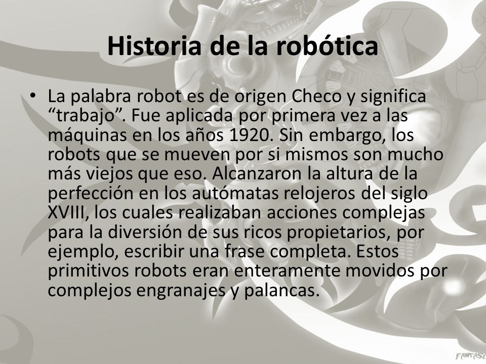 Historia de la robótica