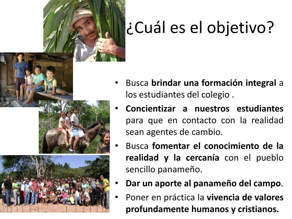 ¿Cuál es el objetivo Busca brindar una formación integral a los estudiantes del colegio .